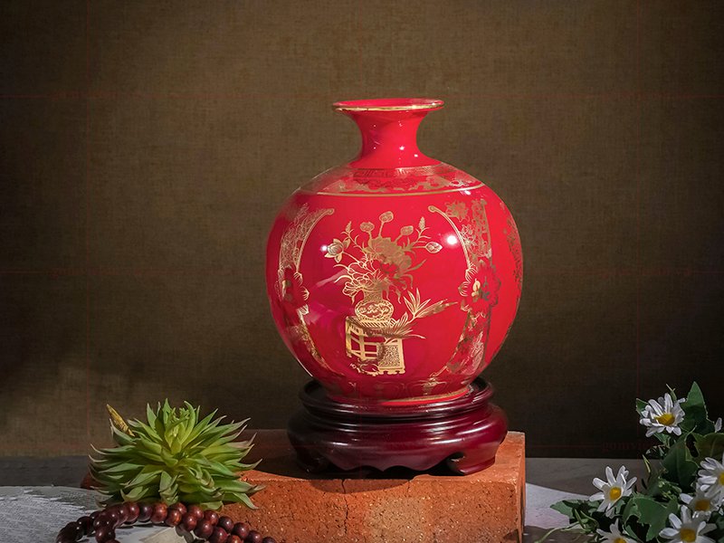 Bình hút tài lộc tứ cảnh