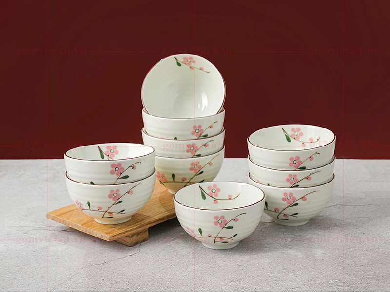 Bộ chén ăn cơm Bát Tràng