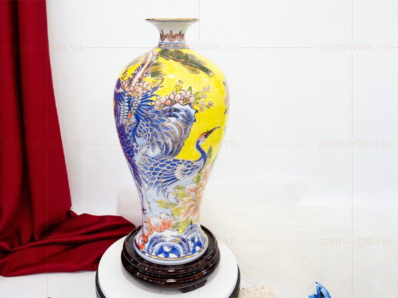 Mai bình tích lộc men màu